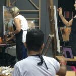 artist students at work