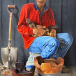 Oil painting by Ricardo Casal.