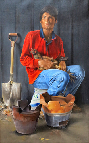 Oil painting by Ricardo Casal.